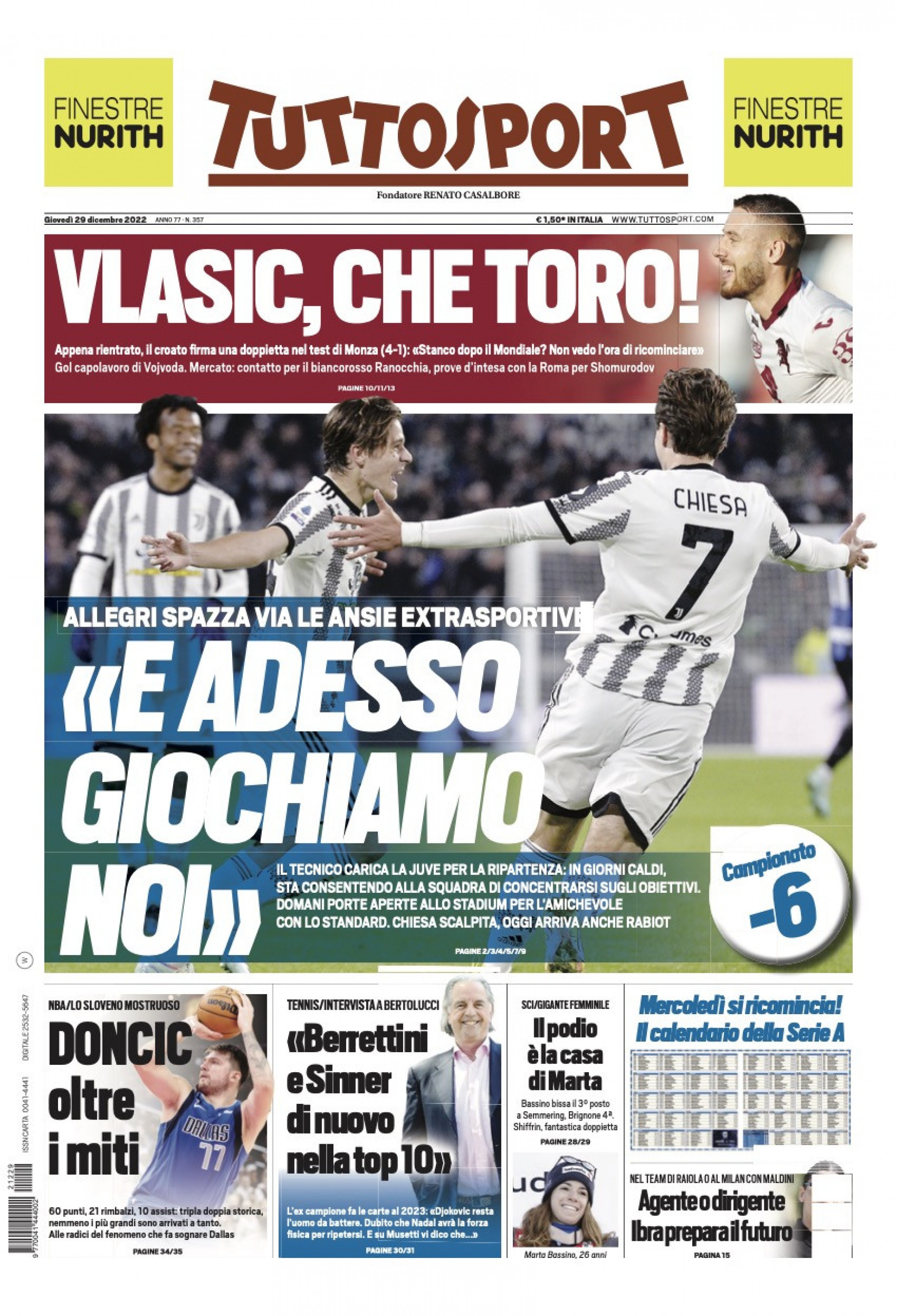 i giornali di oggi sportivi