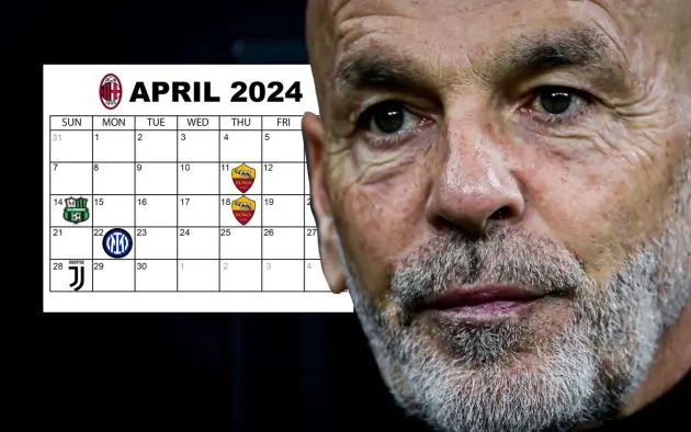 Pioli mese aprile 2024