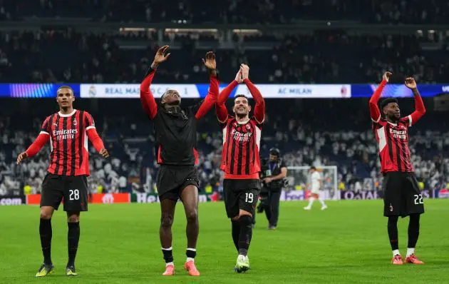 Milan festeggia vittoria contro il Real Madrid